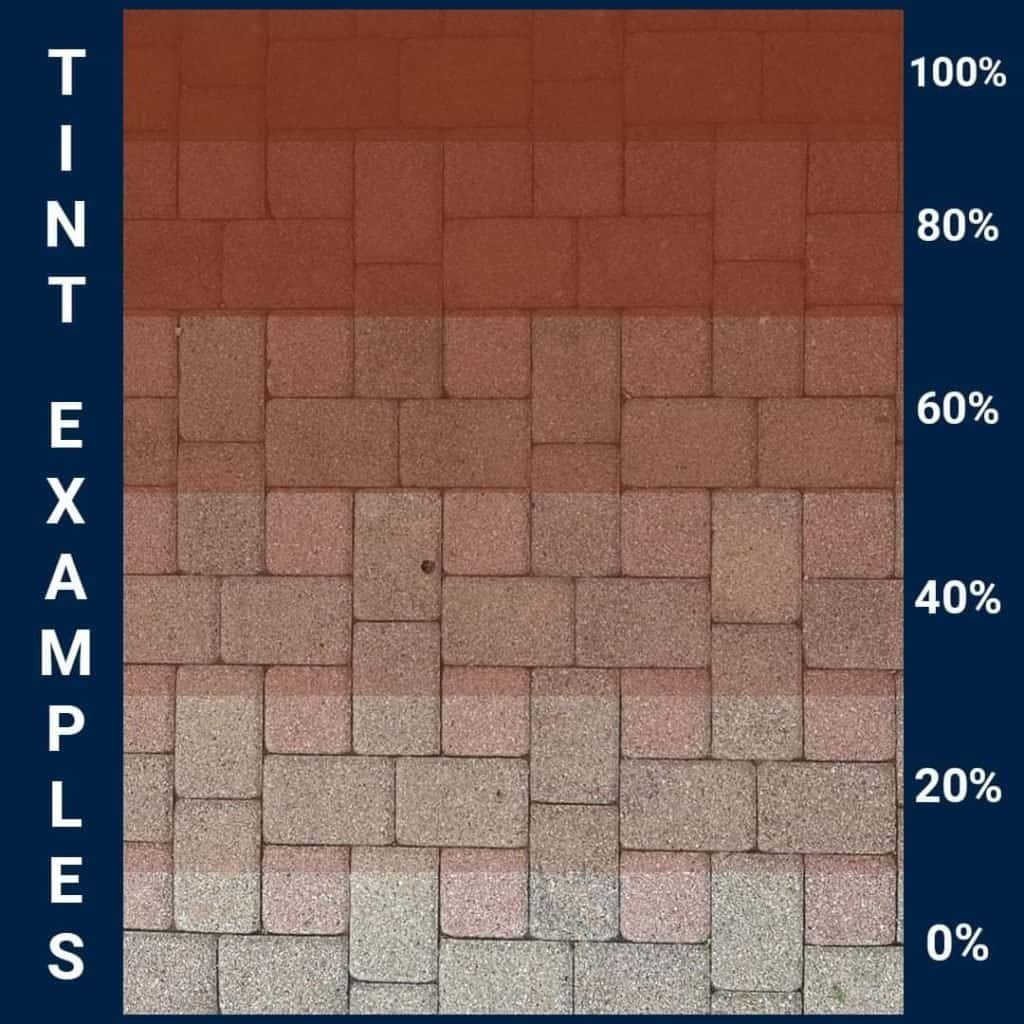 paver tinting levels